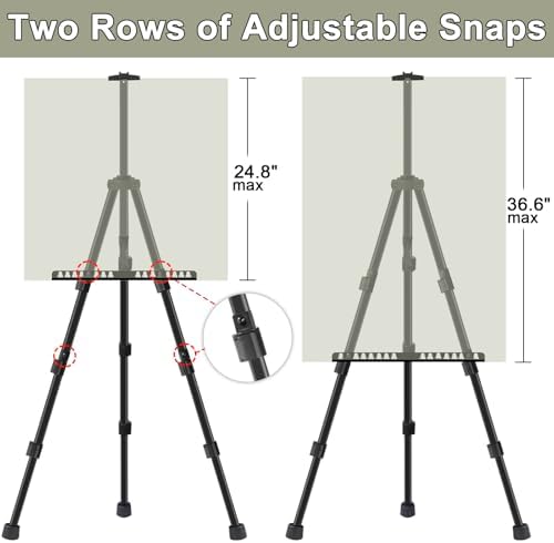 Adjustable Aluminum Art Easel Stand for Painting and Display