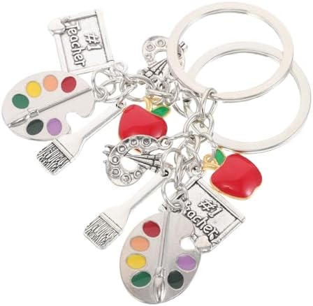 LOGOFUN 8PCS Artist Keychain Backpack Charm Set