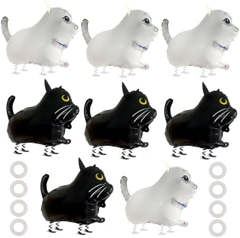 8PCS Walking Cat Balloons for Party Decorations