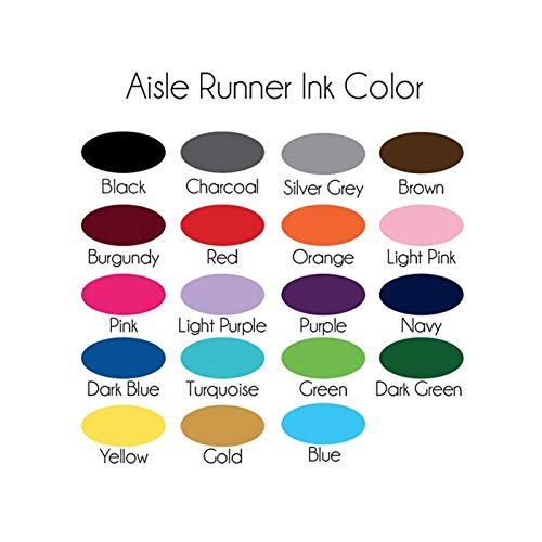Personalized Art Deco Aisle Runner 75 Feet Custom Made 1