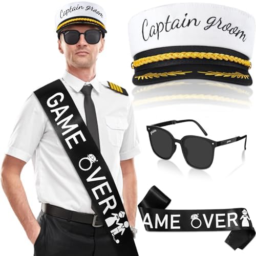 JaGely 3 Pcs Bachelor Party Accessories for Groom Set 1