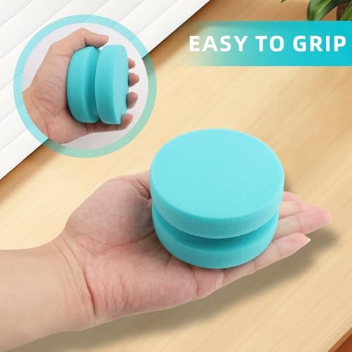2PCS Blue Double-Side Paint Sponges for Art and Car Waxing