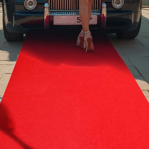 100 Gsm Red Carpet Runner 26ft x 30ft for Parties and Weddings
