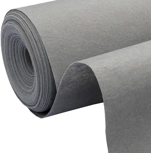 WIGING Light Grey Wedding Aisle Runner Rug