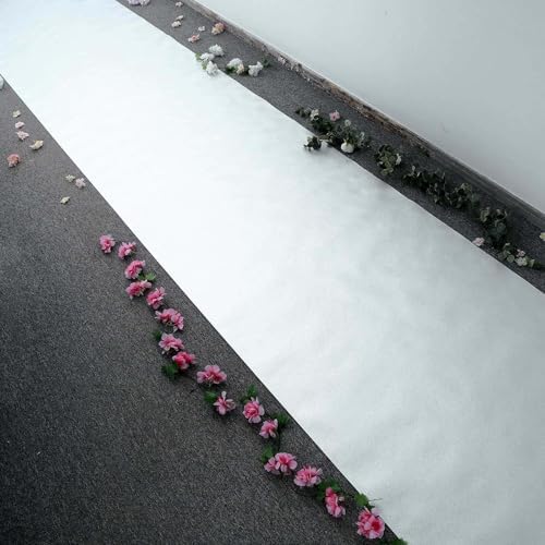 Efavormart 3FT x 50FT Silver Glitter Aisle Runner