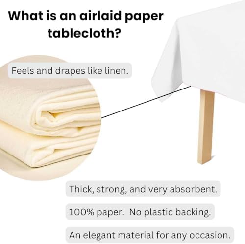 Fair Goods Airlaid 100 Paper Tablecloths 70 X 48