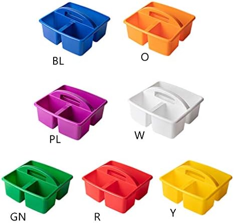 MODODO 3 Compartment Storage Basket Bin Box for Classroom and Home