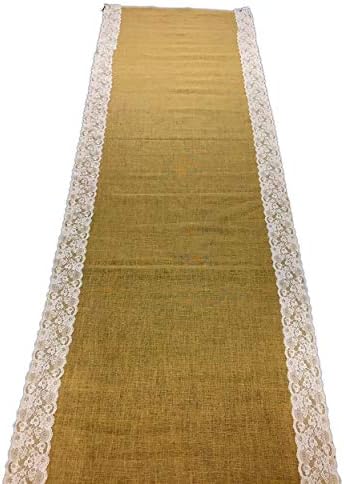 AAYU Premium 40 Inch x 10 Foot Burlap Aisle Runner