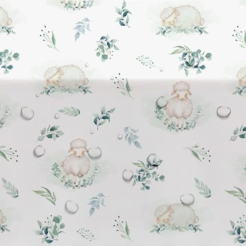 Sheep Baby Shower Decorations Tablecloth Set 3 Pack