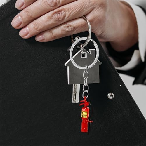 LUOZZY 4pcs Firefighter Keychain Extinguisher Charm Party Favors