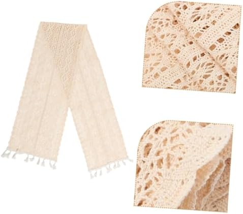 Zerodeko Cotton Table Runner with Fringe Decor