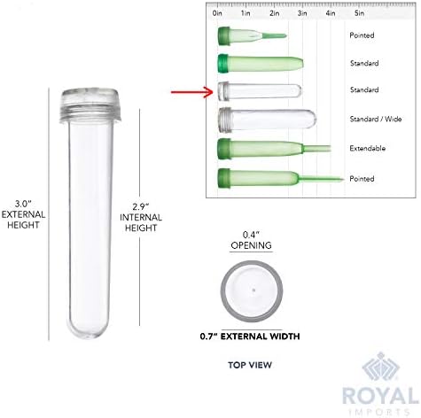 Royal Imports Floral Water Tubes with Caps 100 Pack