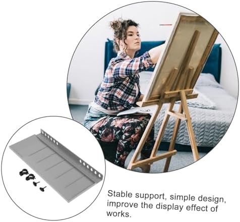 Veemoon Plastic Easel Tray for Artists Lightweight Portable Detachable Attachment