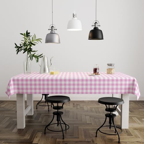 3 Pack Purple Gingham Tablecloths for Events
