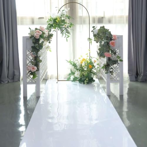 3ft x 65ft White Glossy Mirrored Wedding Aisle Runner