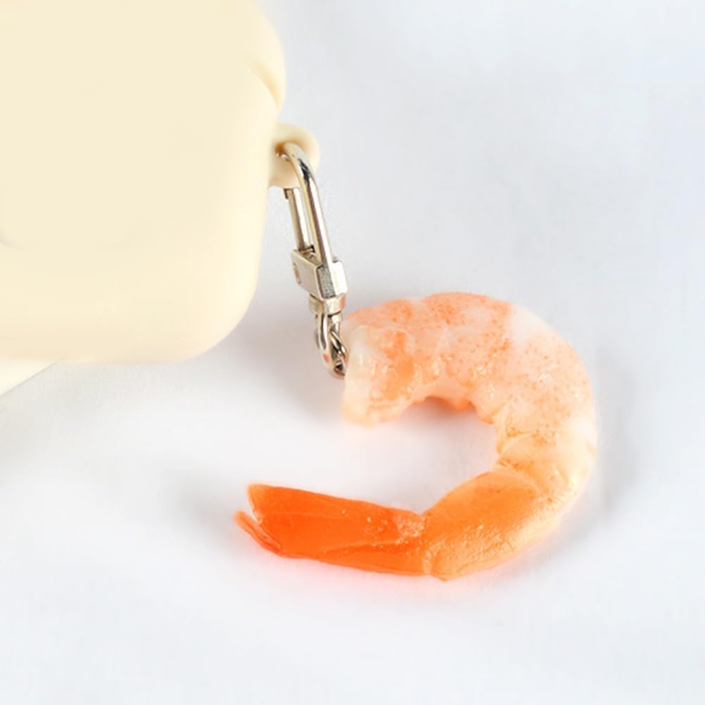 LOGOFUN 20 pcs Realistic Shrimp Keychain Pendants