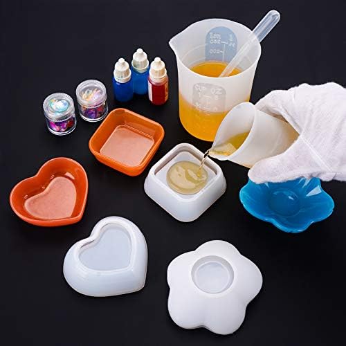 Gartful 3 Piece Resin Molds for Jewelry Candle Soap Holders