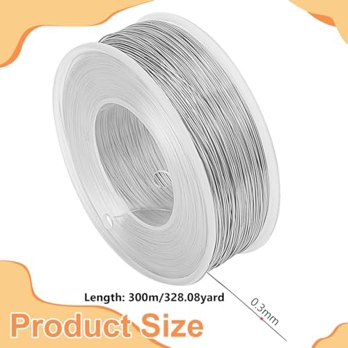BENECREAT 28 Gauge Stainless Steel Binding Wire for Jewelry Crafts