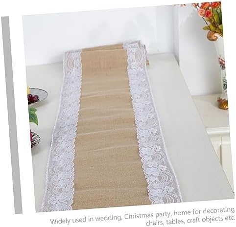 Zerodeko Rustic Lace Table Runner for Home and Parties