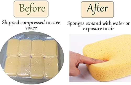 Yesland 10 Pcs Paint Sponges - Large Synthetic Sponges for Art Crafts Cleaning