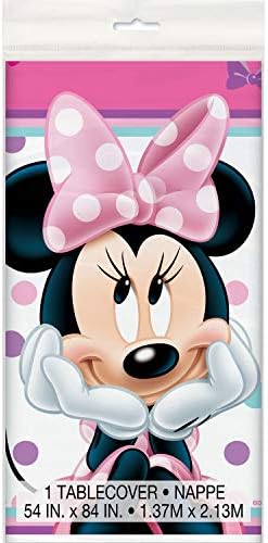 Minnie Bowtique Plastic Party Table Cover 54x84