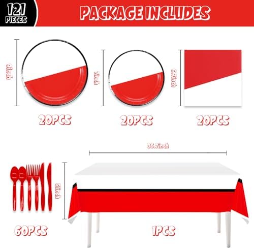 121Pcs Cartoon Animated Birthday Party Supplies