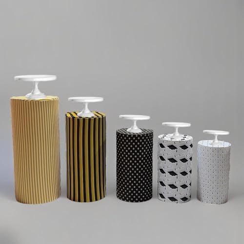 5 Piece Stretch Cylinder Covers for Dessert Tables