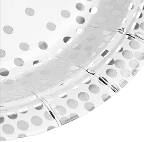 Juvale 144 Piece Silver Party Supplies Set