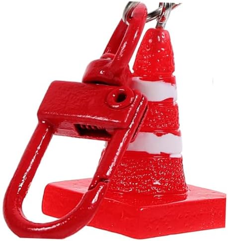 30pcs Resin Traffic Cone Keychain Charms for Bags and Accessories