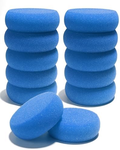 Round Synthetic Artist Sponges 12pcs 296inch Blue
