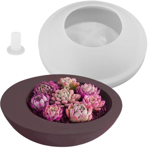 Large Round Resin Casting Mold for Candle Holders and Storage