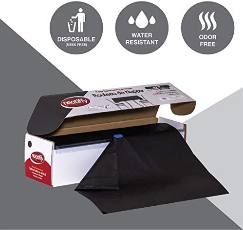 Neatiffy Disposable Tablecloth Roll Black 54 in x 108 ft