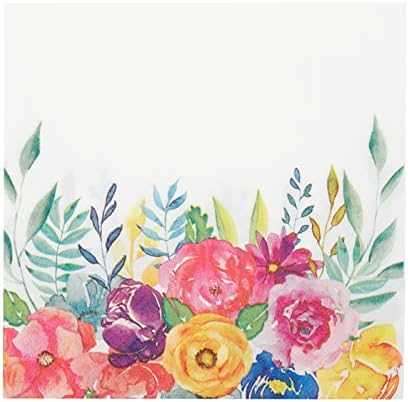 144-Piece Floral Tea Party Supplies for 24 Guests