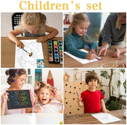 KovieDe 48 Piece Kids Paint Set with Art Supplies