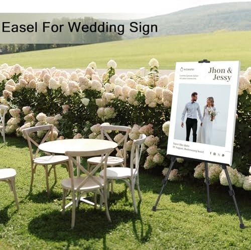 Adjustable Aluminum Art Easel Stand for Painting and Display