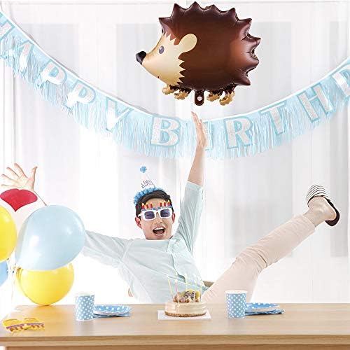 Woodland Animal Balloons 4PCS Fox Hedgehog Squirrel Raccoon