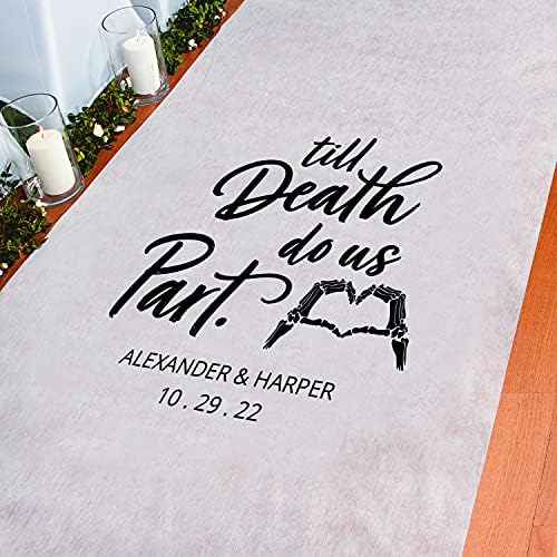 Fun Express Personalized Halloween Wedding Aisle Runner 1