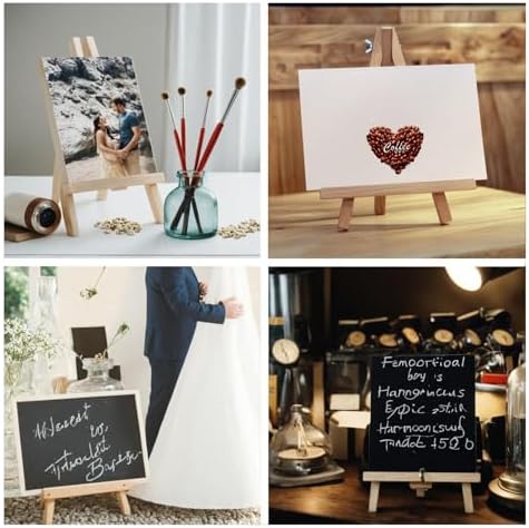 12 Pack Mini Wooden Easel for Painting Display
