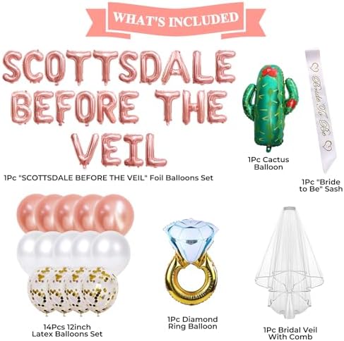 Scottsdale Bachelorette Party Decorations with Balloons