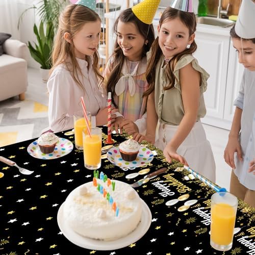 Happy Birthday Plastic Tablecloths 54x108 Inch