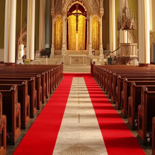 100 Gsm Red Carpet Runner 26ft x 30ft for Parties and Weddings