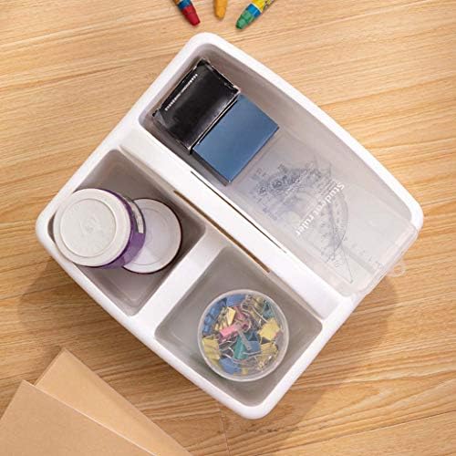 Portable Divided Storage Bin with Carry Handle