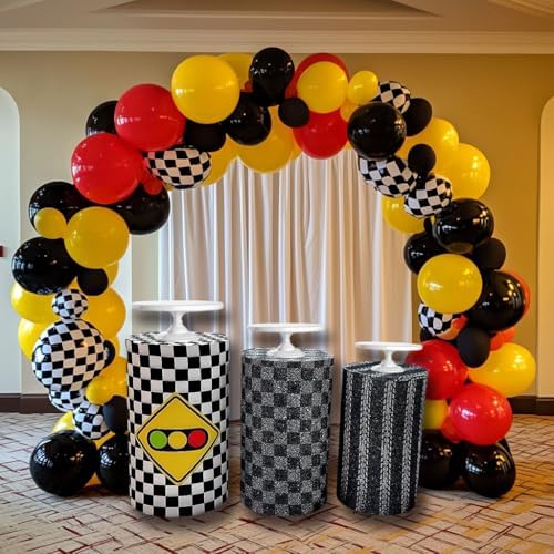 5 Piece Stretch Cylinder Covers for Cake Display