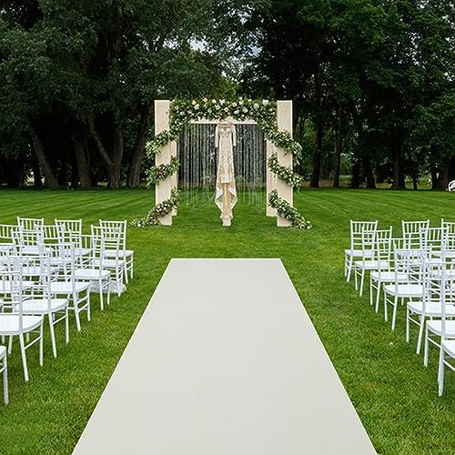 White Wedding Carpet Aisle Runner with Floral Print