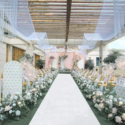 RZMY White Wedding Aisle Runner 33ft x 328ft