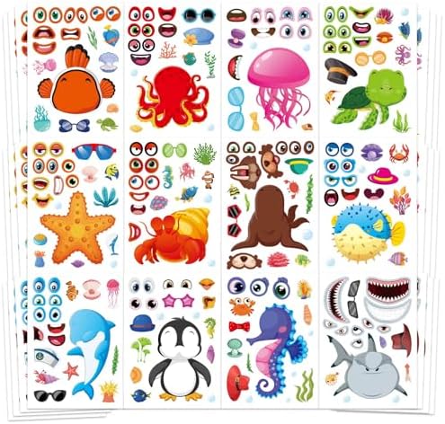 Ocean Stickers for Kids 48 Sheets Creative Sea Creatures