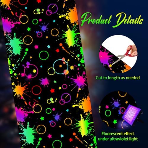 Haull 236x39 Inch Neon Dance Floor Aisle Runner