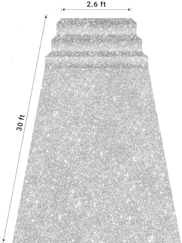 Glitter Carpet Runner for Party - 26FTx15FT