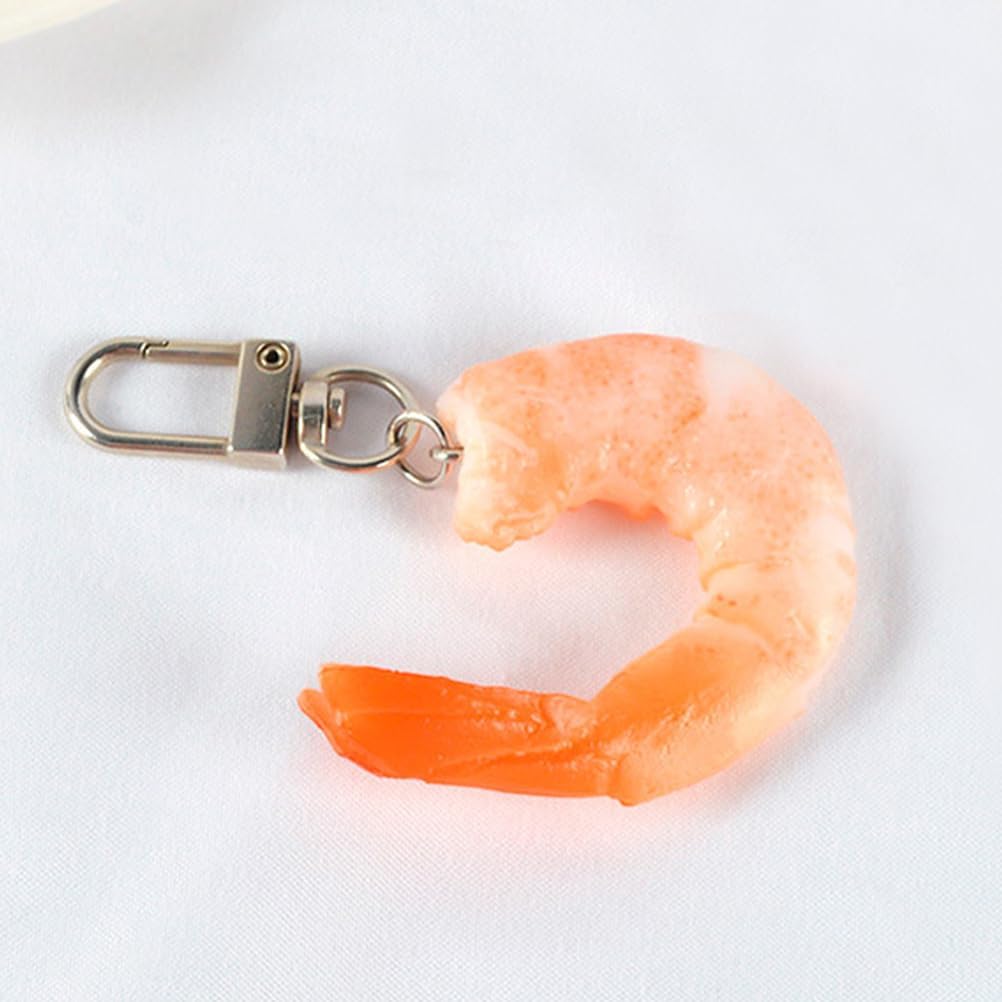 LOGOFUN 20 pcs Realistic Shrimp Keychain Pendants