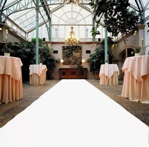 RZMY White Wedding Aisle Runner 33ft x 328ft